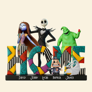 The Spooky Family Acrylic Plaque - Personalized Gifts For Family 01OHTN300525 - Shaped Plaques - GoDuckee