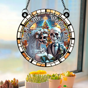 Personalized Gifts For Couple Suncatcher Ornament 04acqn150824 - Ornament - GoDuckee