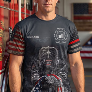 Honor Fallen Firefighter Heroes 3D Shirt - Personalized Memorial Keepsake For Fire Dept 04QHQN040826