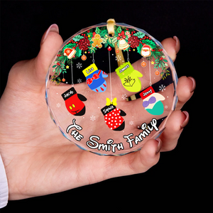 Personalized Gifts For Family Christmas Ornament 02acpu071024 - Ornament - GoDuckee