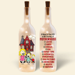 Personalized Gifts For Mom Bottle Lamp 05tgqn060325hh The Journey Of Motherhood - Bottle Lamp - GoDuckee