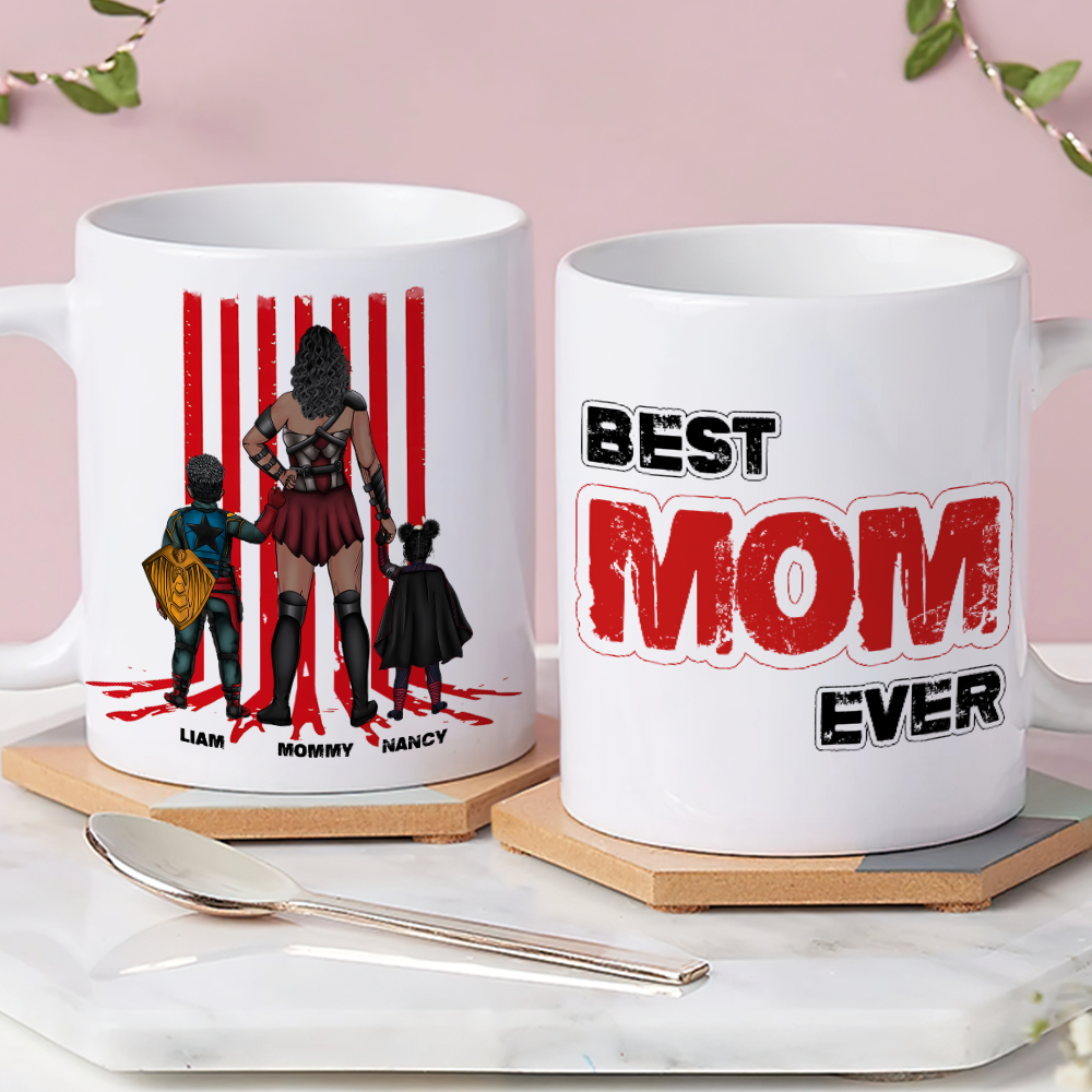 Supes Mom Coffee Mug - Personalized Gifts For Mom 03topu120425hg - Coffee Mug - GoDuckee