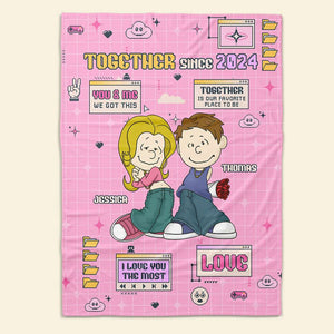 Personalized Gifts For Couple Blanket 03TODT070125HG - Blanket - GoDuckee
