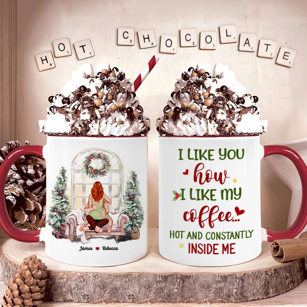 I Adore You, Couple Gift, Personalized Mug, Christmas Funny Couple Mug -  GoDuckee