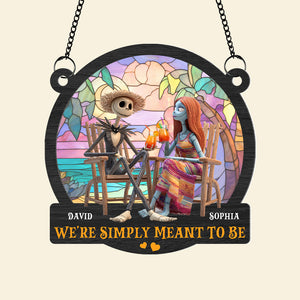 Nightmare Couple Suncatcher Ornament - Personalized Gifts For Couples 06TGTN280525 - Ornament - GoDuckee