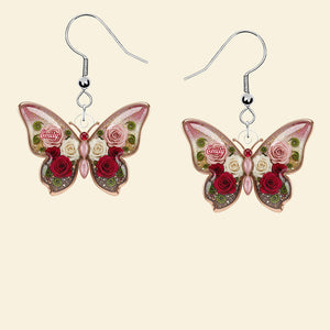 Birth Month Flower Butterfly Acrylic Earrings – Personalized Gifts for Her 04naqn130625-Homacus