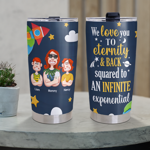 Personalized Gifts For Mom Tumbler 01kapu060325pa I Love You To Eternity - Tumbler Cup - GoDuckee