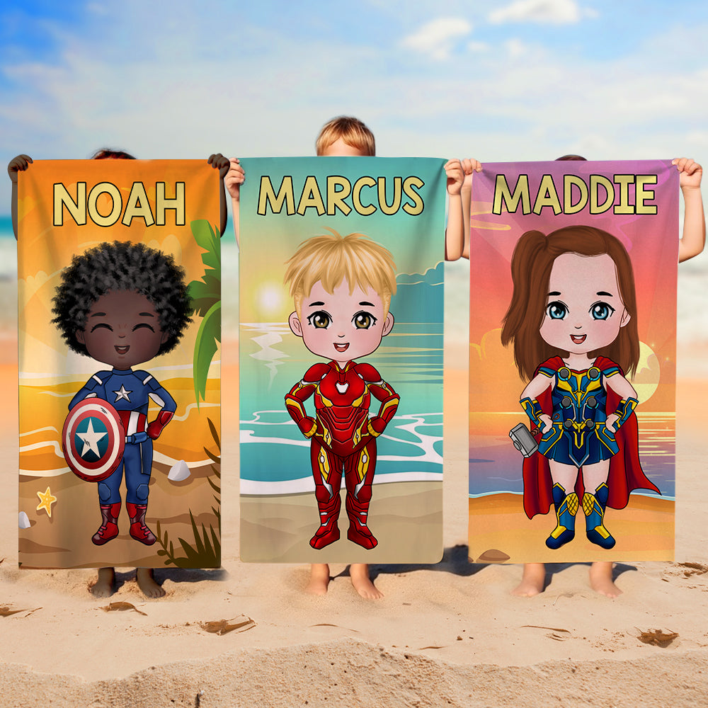 Gift For Kid, Personalized Beach Towel TZ-BTAM2-04QHTN100823PA - Beach Towel - GoDuckee