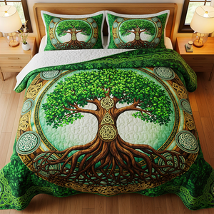 Tree Of Life Quilt Bedding Set Special Line 02HUPU150725 - Blanket - GoDuckee