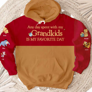 Personalized Gifts For Mother's Day 3D Shirt Any Day Spent With My Grandkids Is My Favorite Day 05HTHN060224 - 3D Shirts - GoDuckee