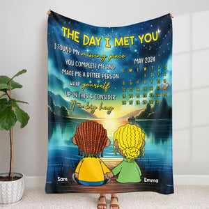 Personalized Gifts For Cartoon Couple Blanket 03TOMH121224HG - Blanket - GoDuckee