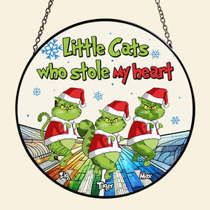 Personalized Gifts For Cat Lovers Stained Glass Ornament, Little Cats Who Stole My Heart 05TGTN190924 - Ornament - GoDuckee