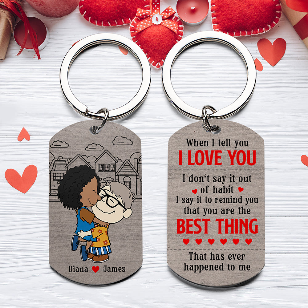 Personalized Gifts For Couple Keychain 05xqqn101224hg - Keychains - GoDuckee