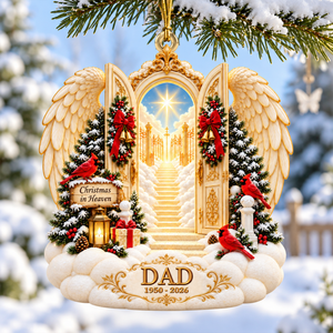 Christmas In Heaven Ornament - Personalized Memorial Gifts For Family 01toqn201026 - Ornament - GoDuckee