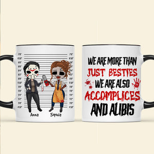 Personalized Gifts For Horror Lovers, Accent Mug Horror Friends Besties 02PGTN240824HH - Coffee Mug - GoDuckee