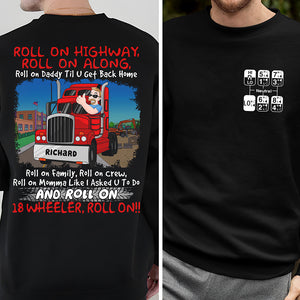 Personalized Gifts For Truckers Shirt 04toqn190724hg Cartoon Man Driving With A Thumbs Up - Shirts - GoDuckee