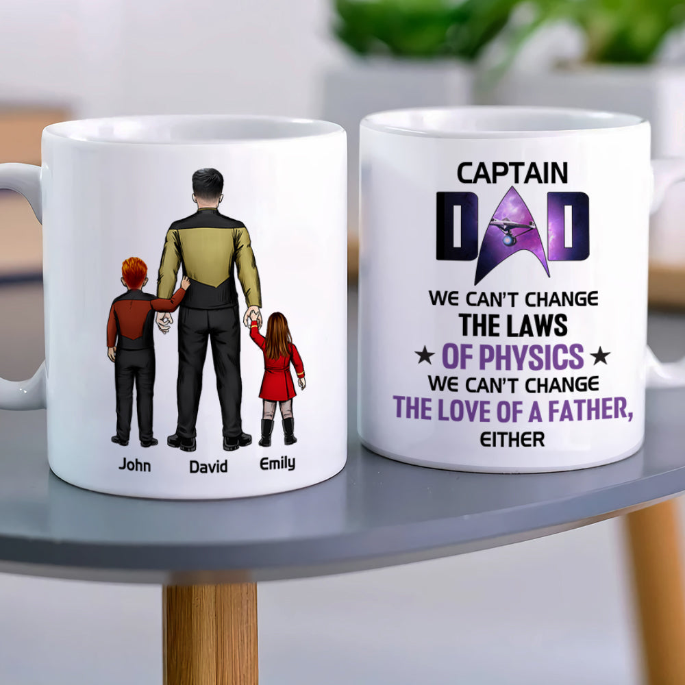 Captain Dad, Gift For Dad, Personalized Mug, Dad And Kids Mug, Father's Day Gift 06HTHN130523HH - Coffee Mug - GoDuckee
