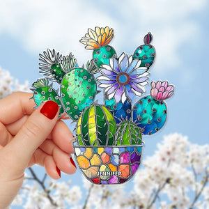 Personalized Gifts For Garden Lover Catus Suncatcher Ornament 35acqn240824 - Ornament - GoDuckee