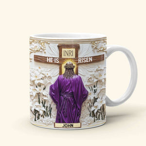 Personalized Gifts For Christian Coffee Mug, He Is Risen 01TGMH190225 - Coffee Mug - GoDuckee
