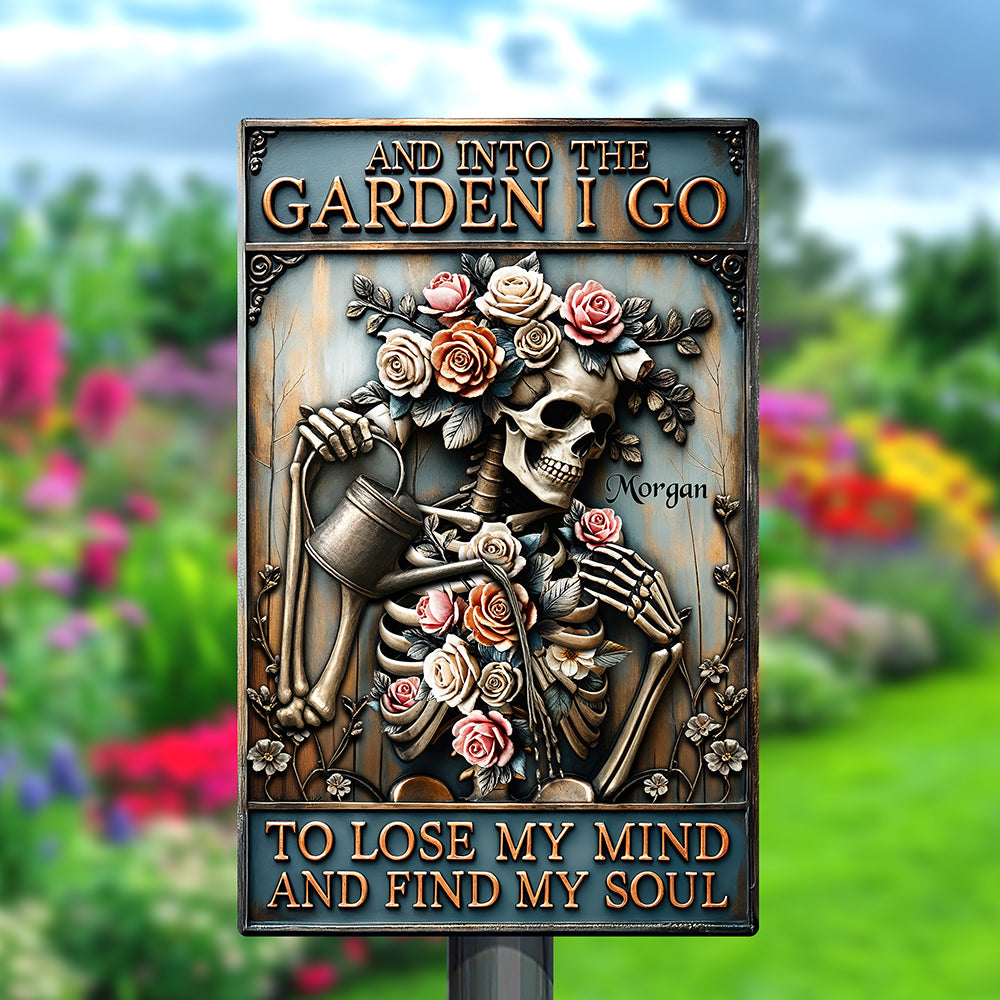 Garden Skull Art Metal Sign - Personalized Gifts For Gardening Lovers 01QHQN100725 - Metal Signs - GoDuckee