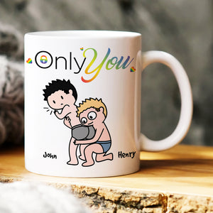 Only You Couple LGBTQ+ Personalized Coffee Mug Gift For Your Partner - 02qhhn170623hh - Coffee Mug - GoDuckee
