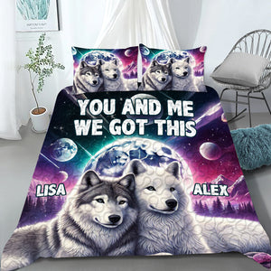 Personalized Gift For Wolf Couples Quilt Bedding Set Special Line 05OHMH181224 - Blanket - GoDuckee