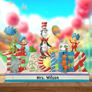 Cute & Playful Characters From Children's Books Acrylic Plaque - Personalized Gifts For Teacher 02qhqn130525 - Shaped Plaques - GoDuckee