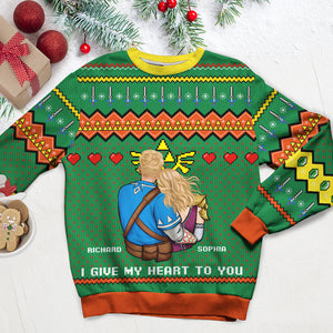 Personalized Christmas Gifts For Gamers Couple Ugly Sweater 01KAQN300924HH - Ugly Christmas Sweater - GoDuckee