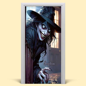 Personalized Gifts For Witch Fans, Spooky Witch Halloween Door Cover 06ACDT090924 - Door Covers - GoDuckee