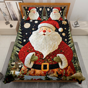 Christmas Santa Quilt Bed Set 06ACQN291024 - Blanket - GoDuckee