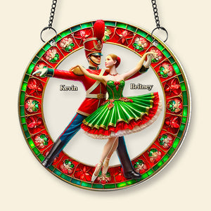 Personalized Gifts For Couples, Ballet Couple Dancing Acrylic Suncatcher Ornament 10ACDT040924 - Ornament - GoDuckee