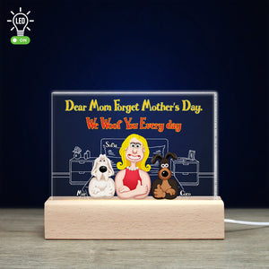 Personalized Gifts For Dog Mom LED Light 05KAMH250225PA - Led Night Light - GoDuckee