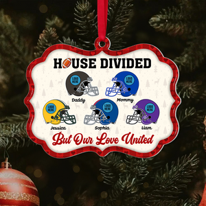 Personalized Gift For Family Christmas Ornament Football Helmet 05HUPU151024 - Ornament - GoDuckee