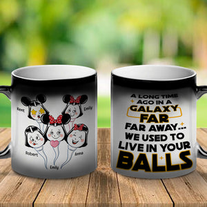 Personalized Funny Sperm Magic Mug - We Used To Live In Your Balls 03dnqn190423TT - Magic Mug - GoDuckee