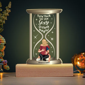 Personalized Gifts For Couple LED Light Let The Sexy O'clock Begin - Led Lights - GoDuckee