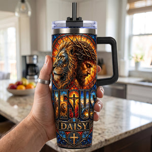 Faith & Strength Christian Tumbler - Personalized Gifts 01hutn010726