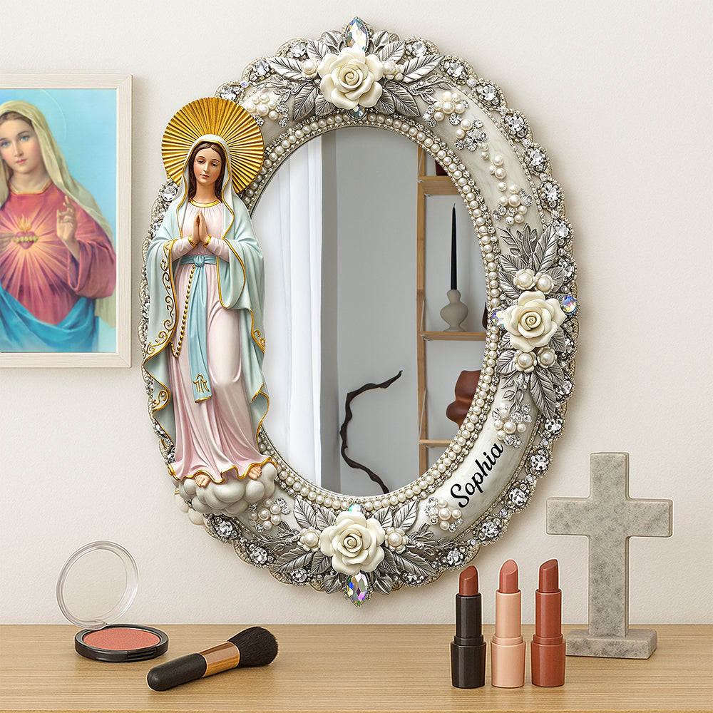 Personalized Gifts For Virgin Mary Lovers Mirror 06naqn240725 - Mirror - GoDuckee