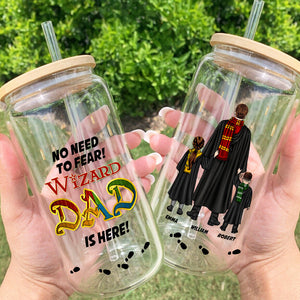 Personalized Gifts For Mom Glass Can Wizard Mom Is Here 06HUDT220324TM - Drinkware - GoDuckee