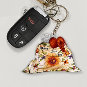 Personalized Gifts For Mom Keychain Mom And Daughters 02QHHU250225HH - Keychains - GoDuckee
