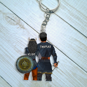 Personalized Gifts For Couple Keychain 07QHHU100125TM - Keychains - GoDuckee