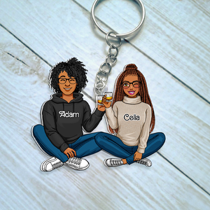 Personalized Gifts For Couple Keychain 03QHHU110125HH - Keychains - GoDuckee