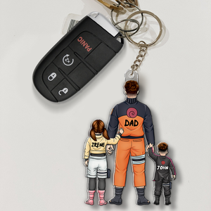 Anime Dad Keychain - Personalized Gifts For Dad 01qhhu120525pa - Keychains - GoDuckee