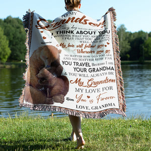 My Love For You Is Forever Personalized Woven Blanket Gift For