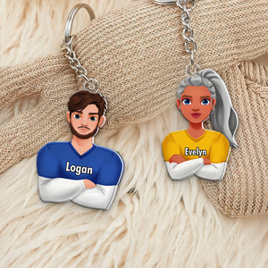 Personalized Gifts For Football Lover Keychain 033QHHU200125HG - Keychains - GoDuckee