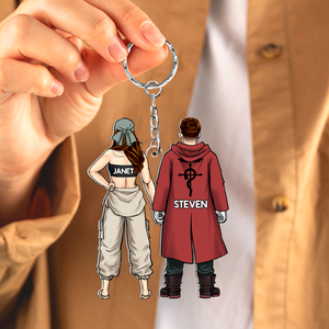 Personalized Gifts For Couple Keychain 04QHHU130125HH - Keychains - GoDuckee
