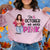 In October We Wear Pink, Personalized Breast Cancer Shirt, Pink Ribbon Girl - Shirts - GoDuckee