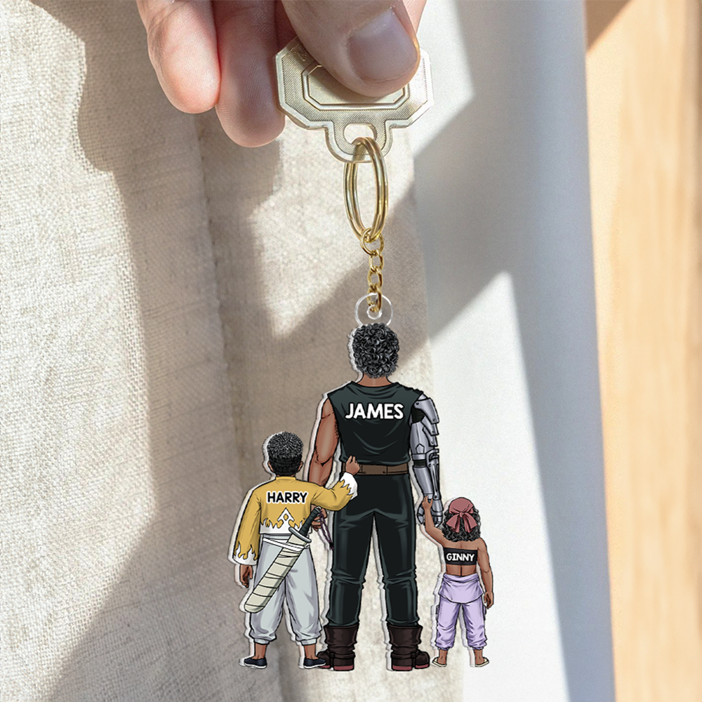 Dad Keychain - Personalized Gifts For Dad 08qhhu020525 - Keychains - GoDuckee