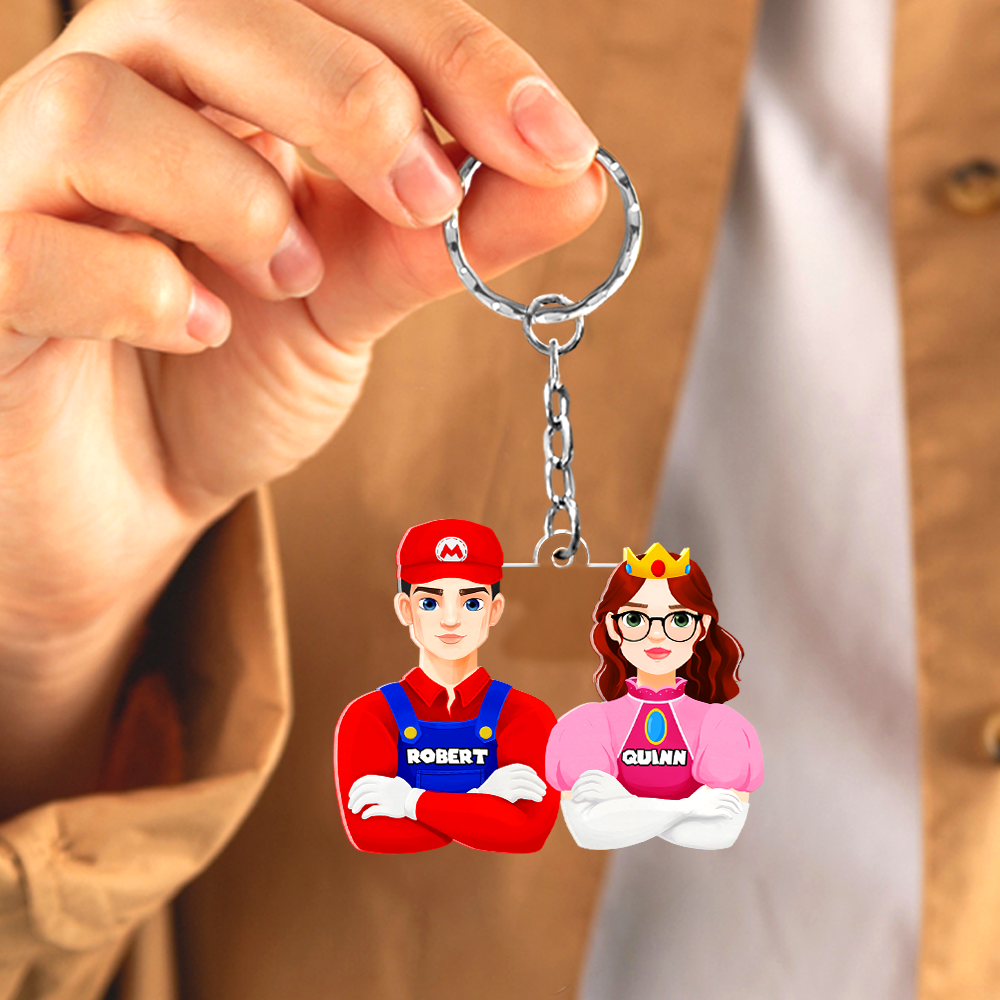 Personalized Gifts For Couple Keychain 032qhhu180125pa - Keychains - GoDuckee