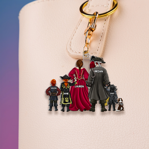 Personalized Gifts For Family Keychain Pirate Family 05QHHU080325PA - Keychains - GoDuckee