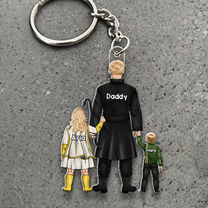 Super Dad Keychain - Personalized Gifts For Dad 06qhhu160525hg - Keychains - GoDuckee